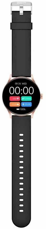 Išmanusis laikrodis UNISEX GRAVITY GT2-2 PRO - AMOLED, WŁASNE TARCZE (sg040b)