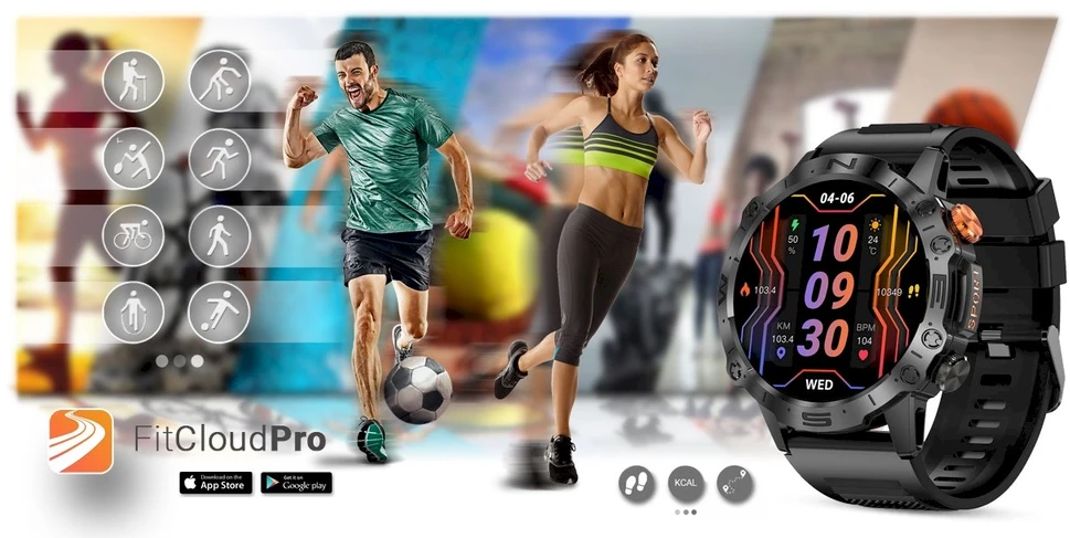 GRAVITY GT20-1 MEN'S Išmanusis laikrodis - AMOLED, ADDITIONAL BELT (sg024a)