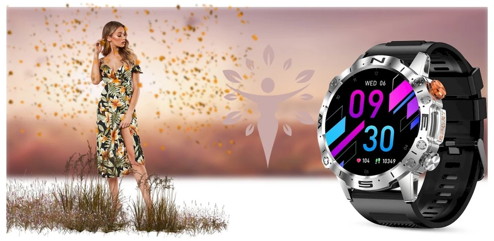 Išmanusis laikrodis MĘSKI GRAVITY GT20-2 - AMOLED, DODATKOWY PASEK (sg024b)