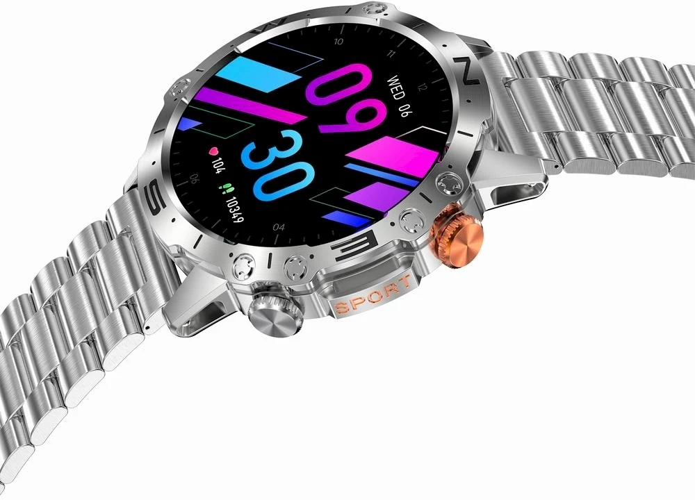 Išmanusis laikrodis MĘSKI GRAVITY GT20-2 - AMOLED, DODATKOWY PASEK (sg024b)