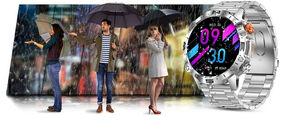 Išmanusis laikrodis MĘSKI GRAVITY GT20-2 - AMOLED, DODATKOWY PASEK (sg024b)