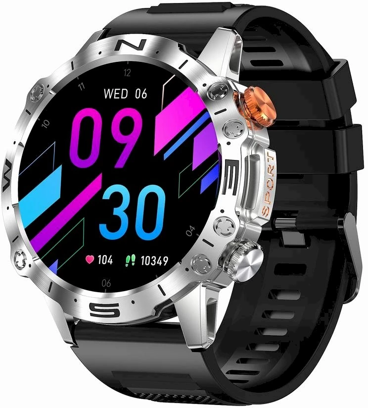 Išmanusis laikrodis MĘSKI GRAVITY GT20-2 - AMOLED, DODATKOWY PASEK (sg024b)