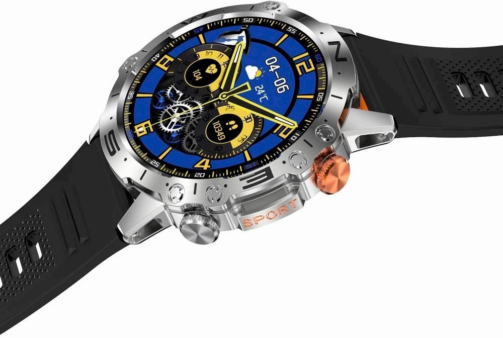 Išmanusis laikrodis MĘSKI GRAVITY GT20-2 - AMOLED, DODATKOWY PASEK (sg024b)