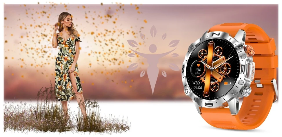 GRAVITY GT20-4 MEN'S Išmanusis laikrodis - AMOLED, ADDITIONAL BELT (sg024d)