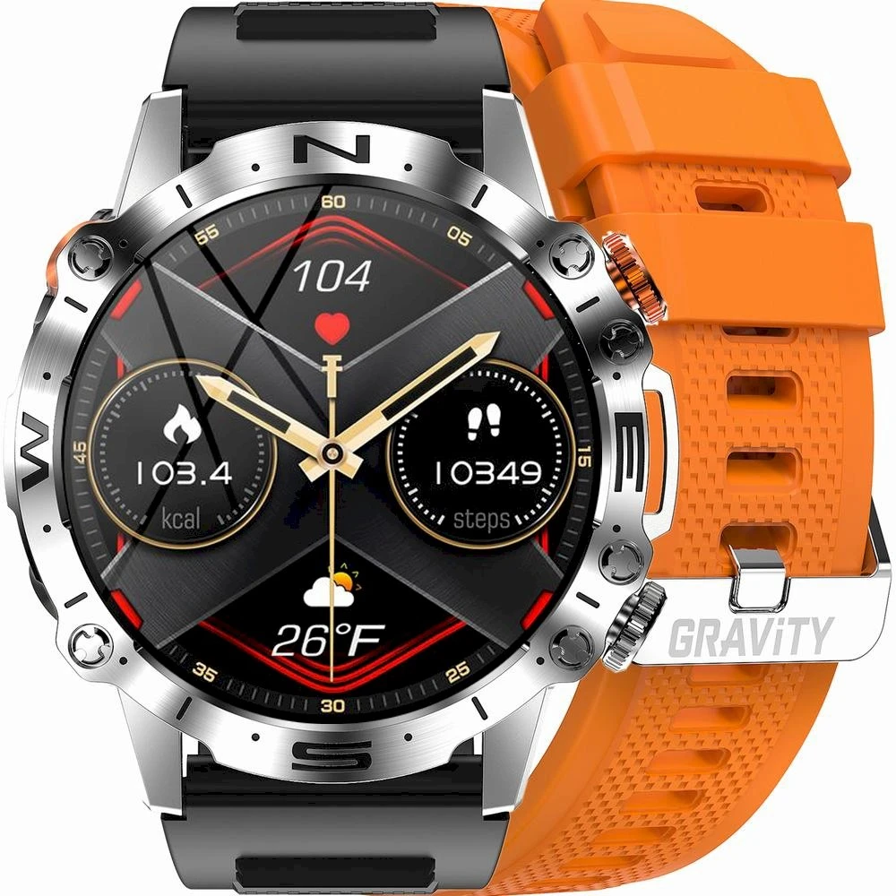 GRAVITY GT20-4 MEN'S Išmanusis laikrodis - AMOLED, ADDITIONAL BELT (sg024d)