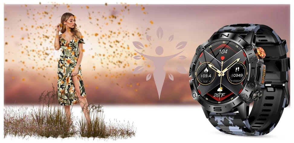 GRAVITY GT20-5 MEN S Išmanusis laikrodis - AMOLED, ADDITIONAL BELT (sg024e)