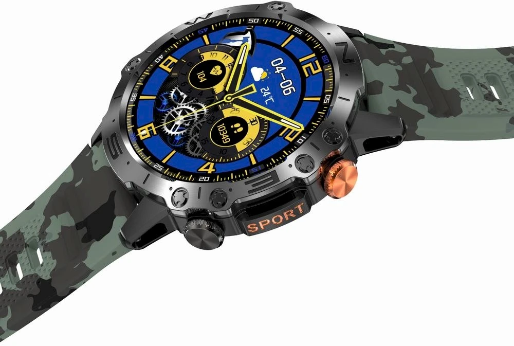 GRAVITY GT20-6 MEN'S Išmanusis laikrodis - AMOLED, ADDITIONAL BELT (sg024f)