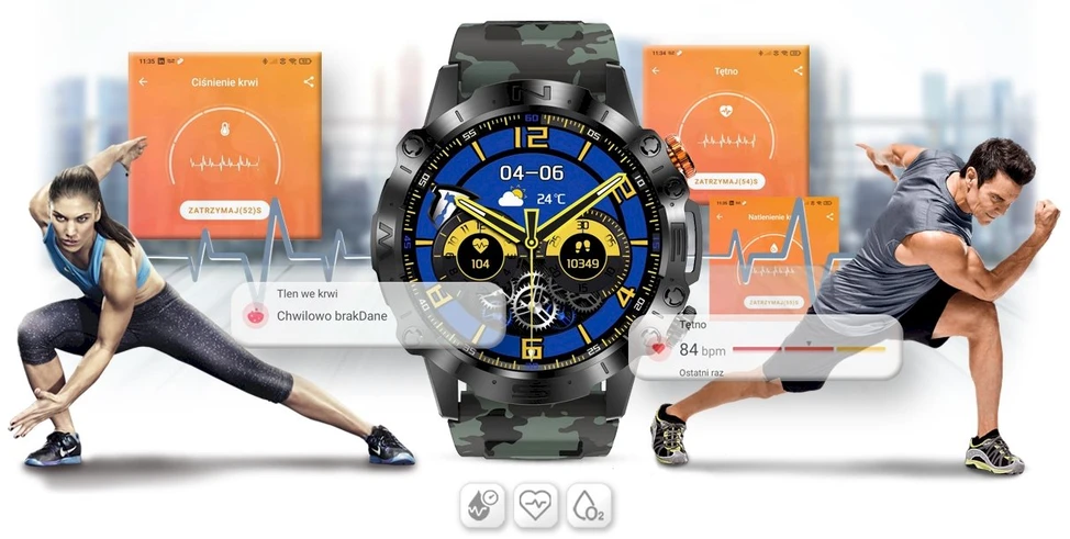 GRAVITY GT20-6 MEN'S Išmanusis laikrodis - AMOLED, ADDITIONAL BELT (sg024f)