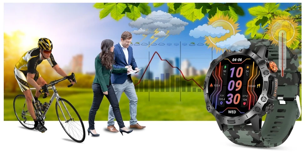 GRAVITY GT20-6 MEN'S Išmanusis laikrodis - AMOLED, ADDITIONAL BELT (sg024f)