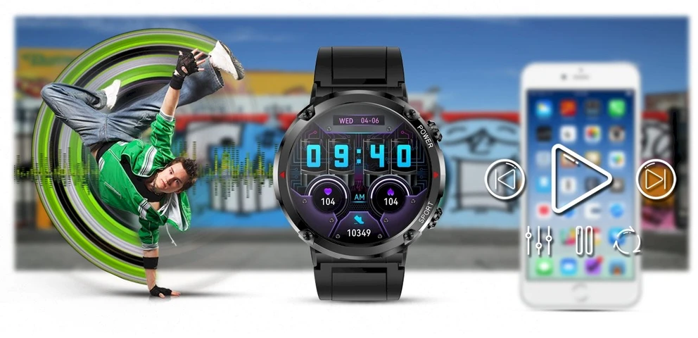 GRAVITY GT21-1 VYRIŠKAS Išmanusis laikrodis - BLUETOOTH CALL, PAPILDOMAS DIRŽAS (sg025a)