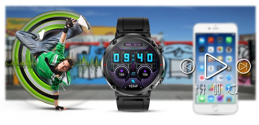 GRAVITY GT21-4 MEN S Išmanusis laikrodis - BLUETOOTH CALL, ADJUSTABLE BELT (sg025d)