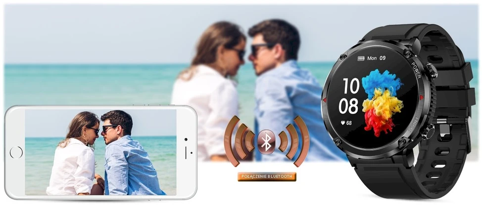 Išmanusis laikrodis MĘSKI GRAVITY GT21-6 - BLUETOOTH CALL, DODATKOWY PASEK (sg025f)