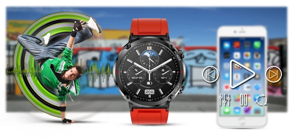 Išmanusis laikrodis MĘSKI GRAVITY GT21-6 - BLUETOOTH CALL, DODATKOWY PASEK (sg025f)