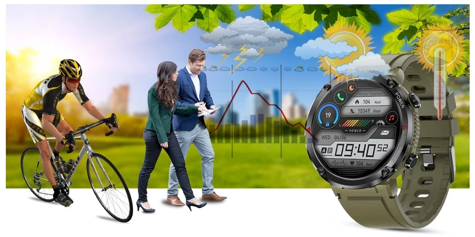 Išmanusis laikrodis MĘSKI GRAVITY GT21-7 - BLUETOOTH CALL, DODATKOWY PASEK (sg025g)