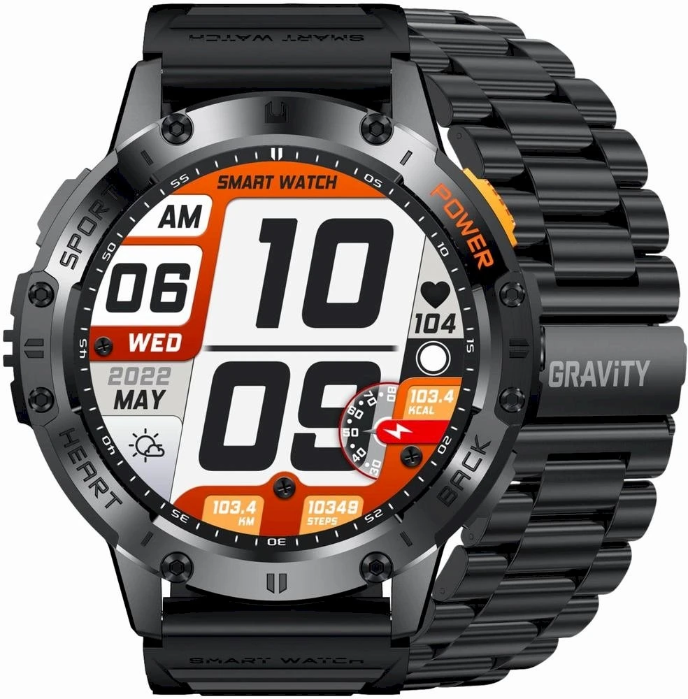 GRAVITY GT22-1 MEN'S Išmanusis laikrodis - AMOLED, ADDITIONAL BELT (sg030a)