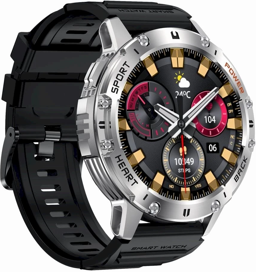 GRAVITY GT22-2 MEN'S Išmanusis laikrodis - AMOLED, ADDITIONAL BELT (sg030b)