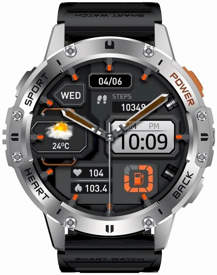 GRAVITY GT22-2 MEN'S Išmanusis laikrodis - AMOLED, ADDITIONAL BELT (sg030b)