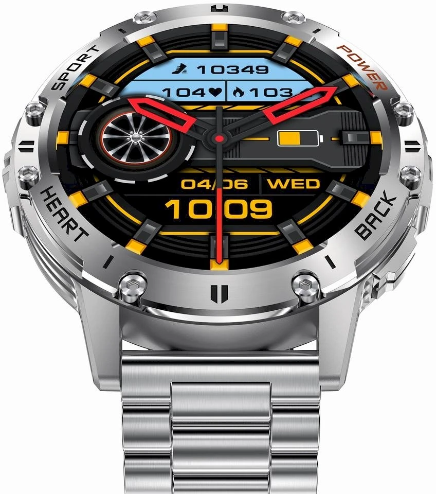 GRAVITY GT22-2 MEN'S Išmanusis laikrodis - AMOLED, ADDITIONAL BELT (sg030b)