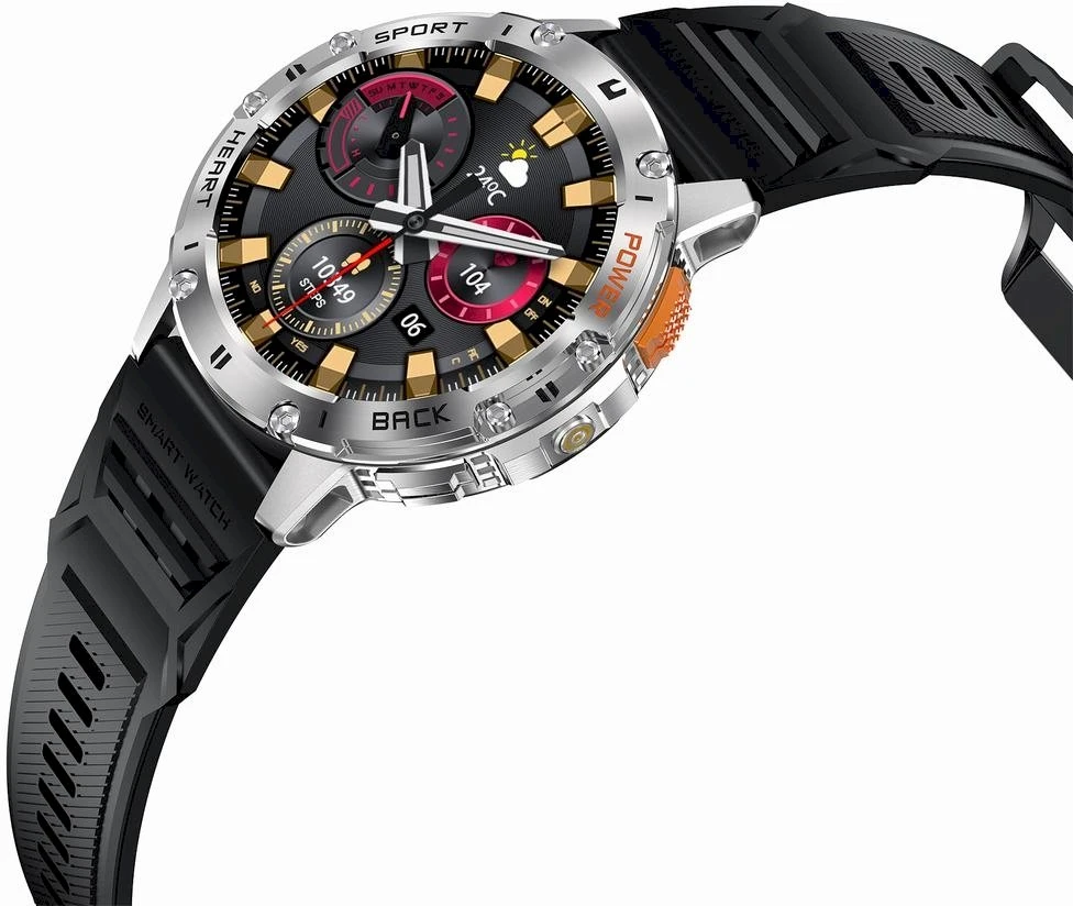 GRAVITY GT22-2 MEN'S Išmanusis laikrodis - AMOLED, ADDITIONAL BELT (sg030b)
