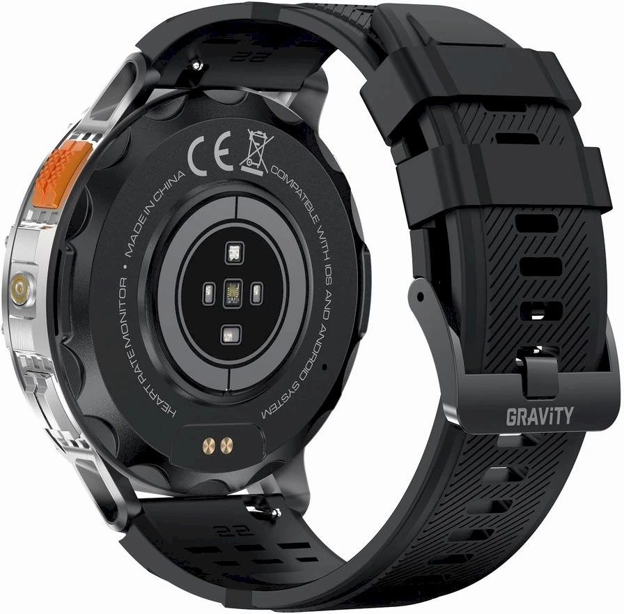 GRAVITY GT22-2 MEN'S Išmanusis laikrodis - AMOLED, ADDITIONAL BELT (sg030b)