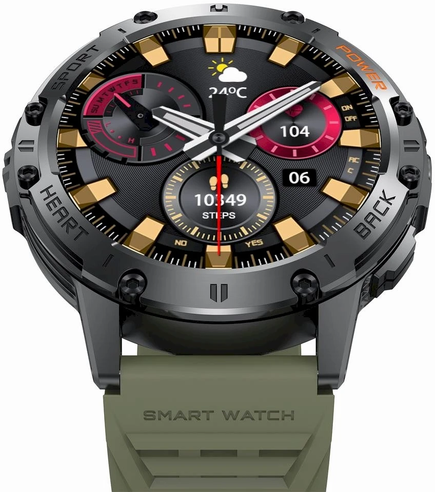 GRAVITY GT22-5 MEN'S Išmanusis laikrodis - AMOLED, ADDITIONAL BELT (sg030e)