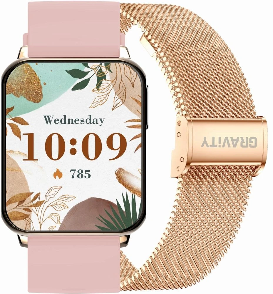 Išmanusis laikrodis UNISEX GRAVITY GT17-1 - AMOLED, DODATKOWY PASEK (sg038a)