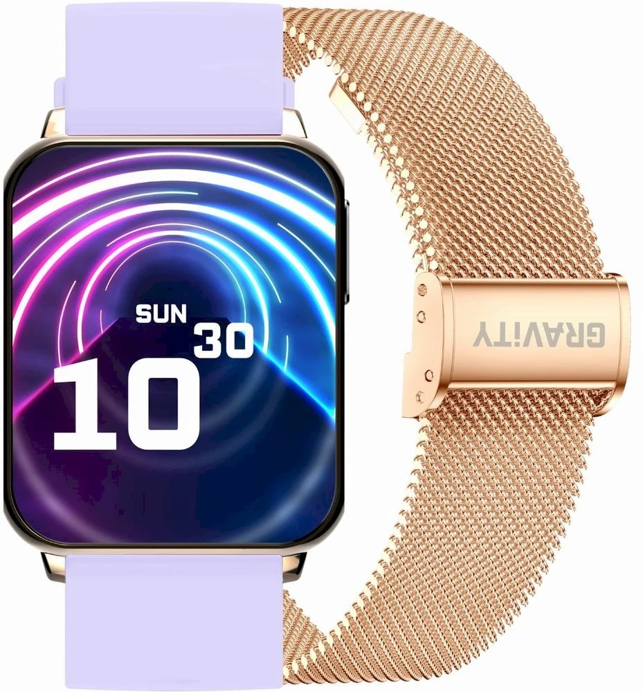 Išmanusis laikrodis UNISEX GRAVITY GT17-3 - AMOLED, DODATKOWY PASEK (sg038c)