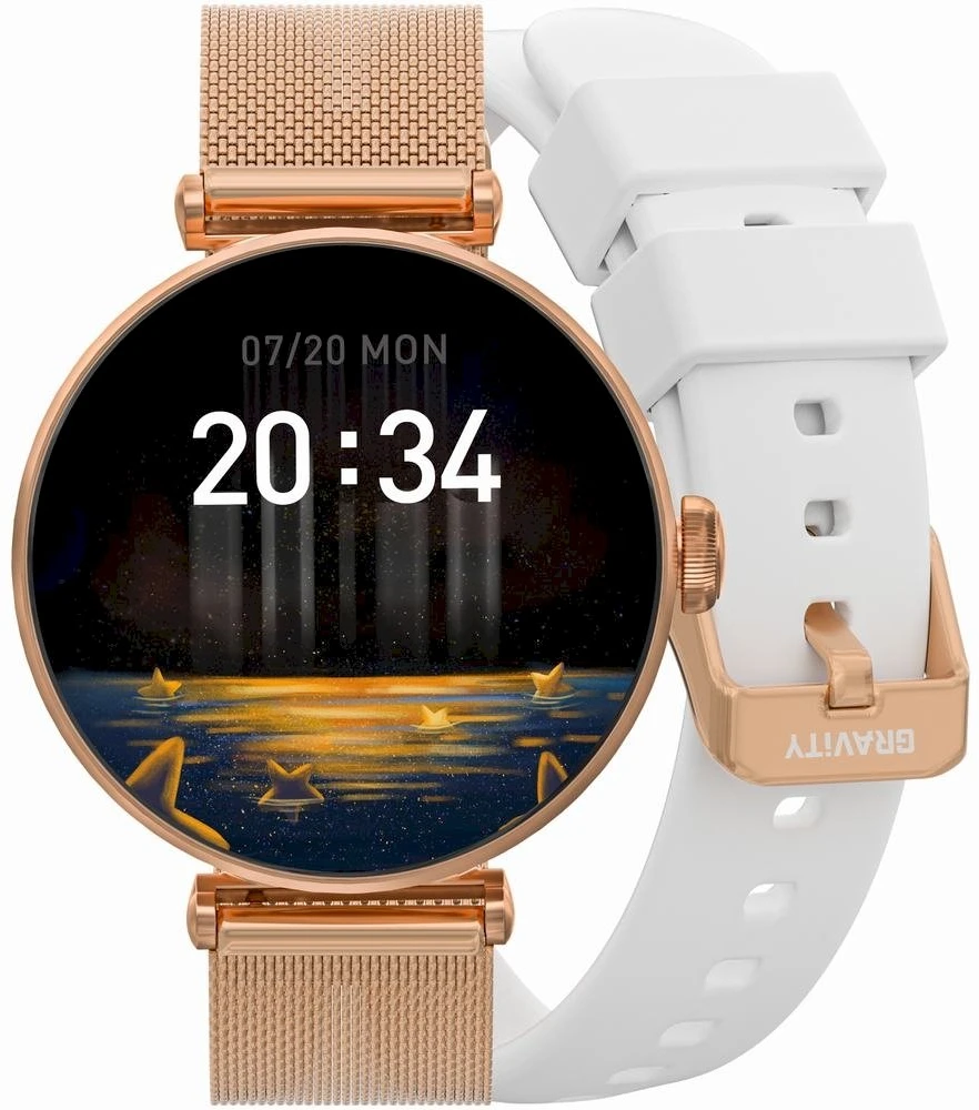 Išmanusis laikrodis DAMSKI GRAVITY GT26-2 - DODATKOWY PASEK (sg042b)