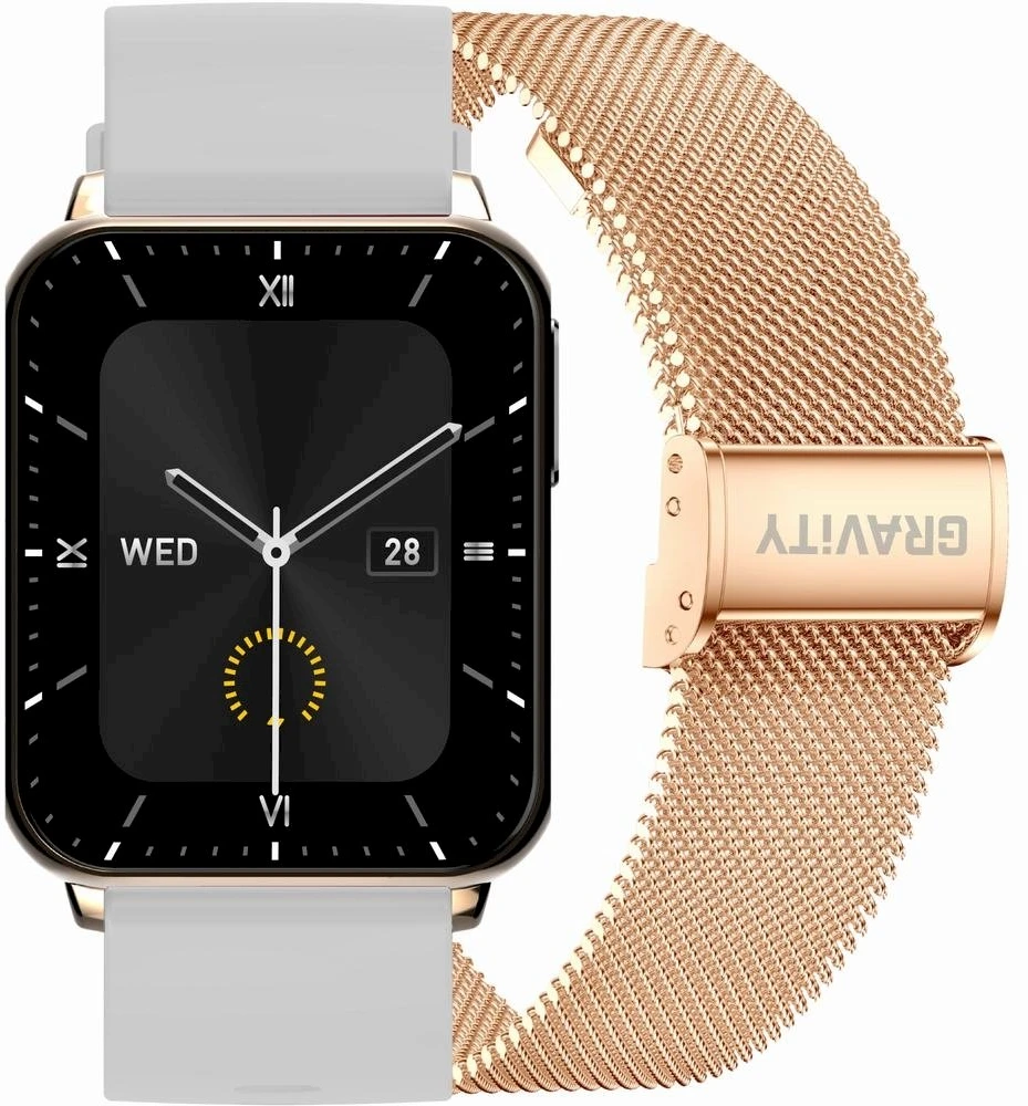 Išmanusis laikrodis UNISEX GRAVITY GT17-4 - AMOLED, DODATKOWY PASEK (sg038d)