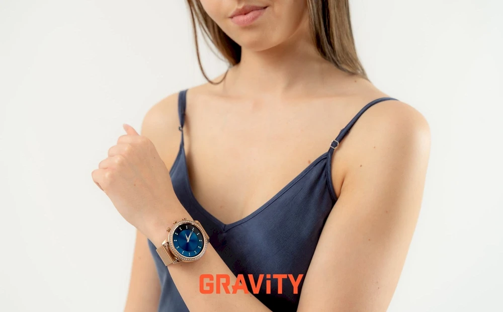 Išmanusis laikrodis DAMSKI GRAVITY GT5-5 - DODATKOWY PASEK (sg043e)