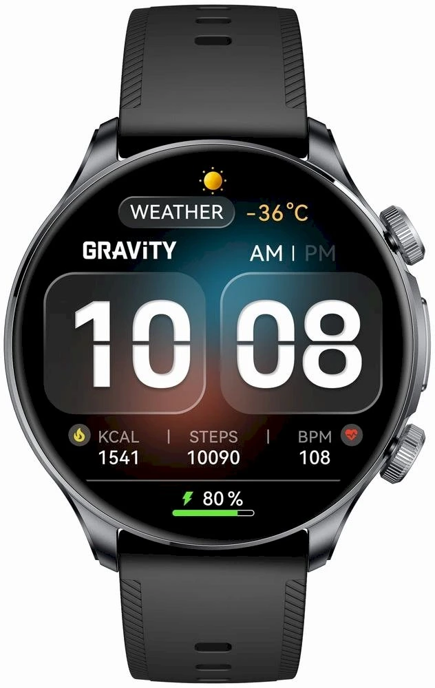 Išmanusis laikrodis MĘSKI GRAVITY GT35-2- AMOLED, DODATKOWY PASEK (sg049b)