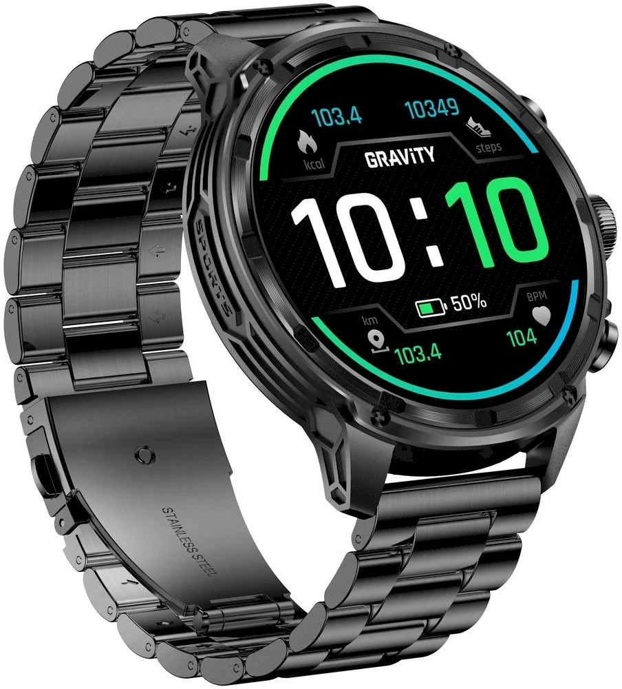 Išmanusis laikrodis MĘSKI GRAVITY GT41-1 - BLUETOOTH CALL, DODATKOWA BRANSOLETA (sg053a)