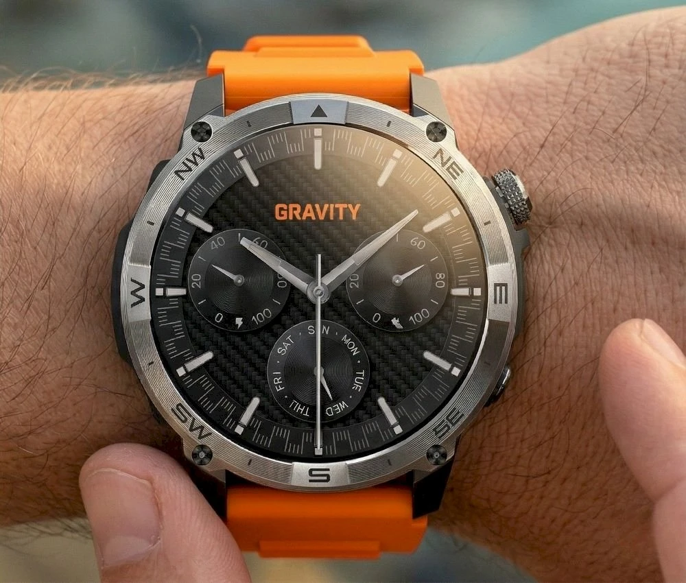 Išmanusis laikrodis MĘSKI GRAVITY GT46-4 - AMOLED, DODATKOWA BRANSOLETA (sg055d)