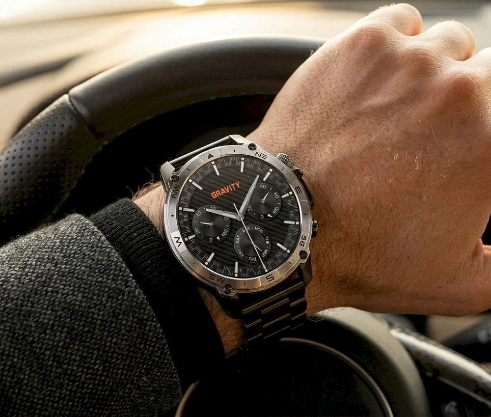 Išmanusis laikrodis MĘSKI GRAVITY GT46-2 - AMOLED, DODATKOWA BRANSOLETA(sg055b)