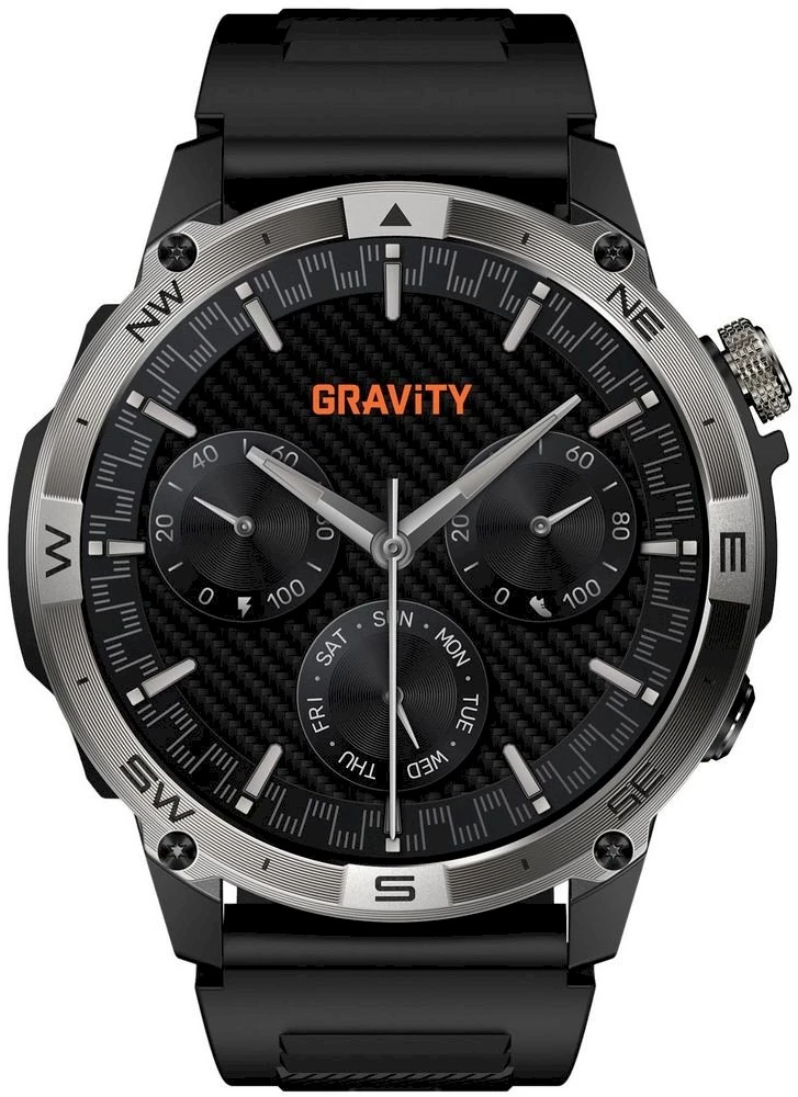 Išmanusis laikrodis MĘSKI GRAVITY GT46-1 - AMOLED, DODATKOWA BRANSOLETA(sg055a)