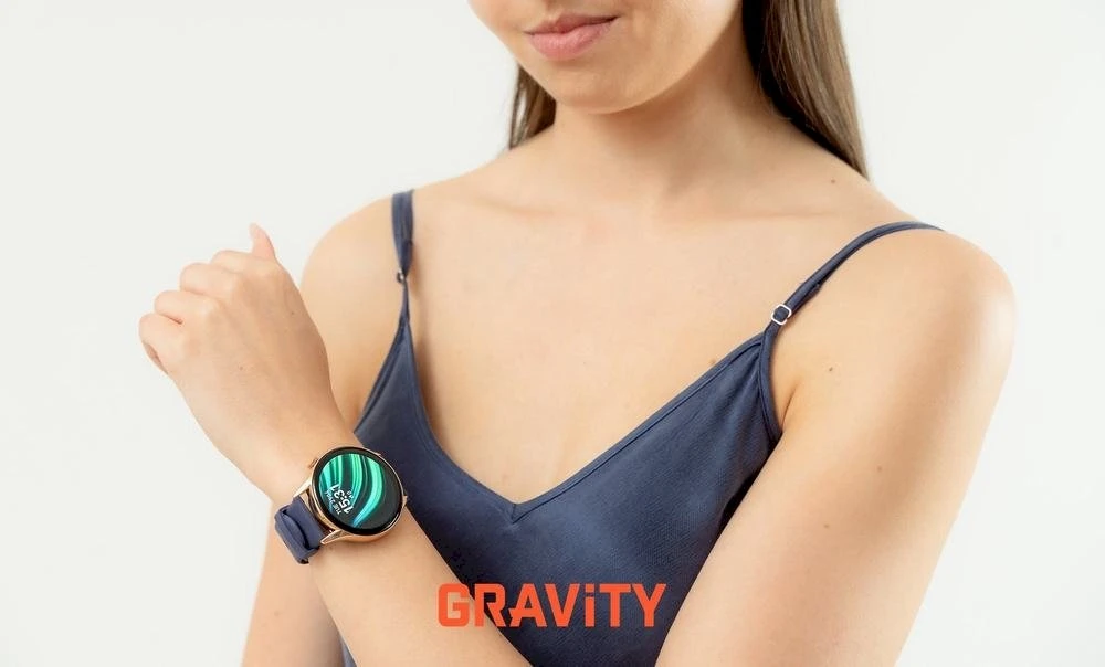Išmanusis laikrodis DAMSKI GRAVITY GT11-6 - AMOLED, DODATKOWY PASEK (sg044f)