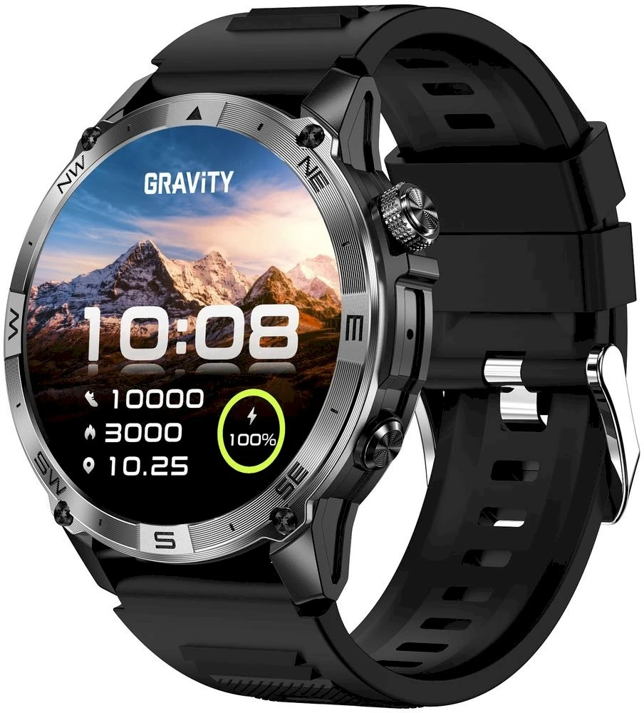 Išmanusis laikrodis MĘSKI GRAVITY GT46-1 - AMOLED, DODATKOWA BRANSOLETA(sg055a)
