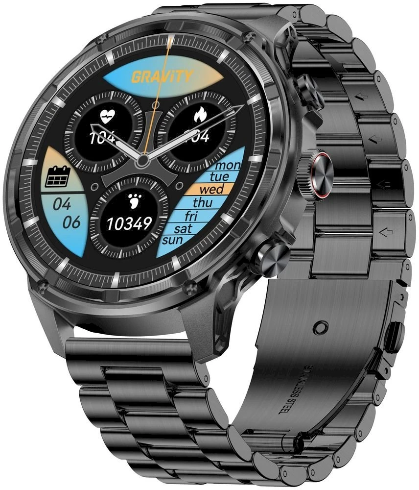 Išmanusis laikrodis MĘSKI GRAVITY GT41-4 - BLUETOOTH CALL, DODATKOWA BRANSOLETA (sg053d)
