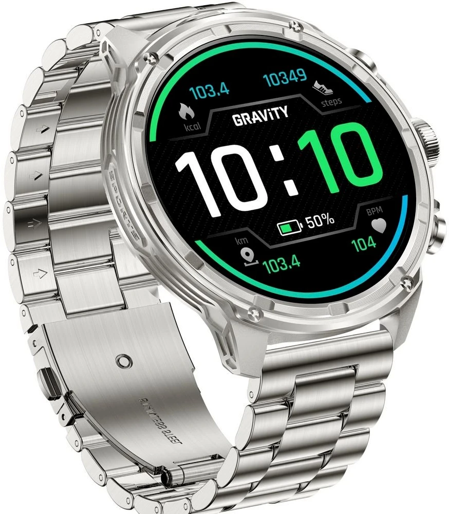 Išmanusis laikrodis MĘSKI GRAVITY GT41-3 - BLUETOOTH CALL, DODATKOWA BRANSOLETA (sg053c)