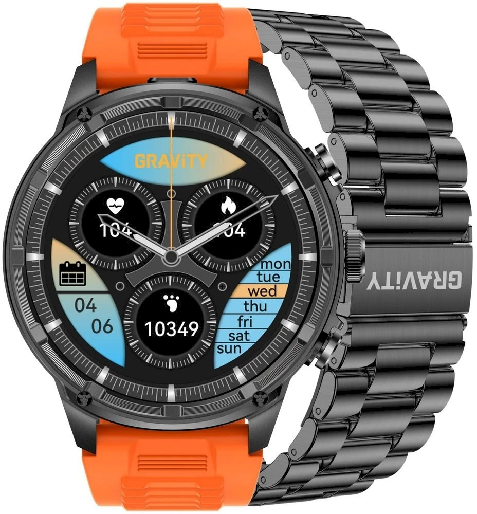 Išmanusis laikrodis MĘSKI GRAVITY GT41-4 - BLUETOOTH CALL, DODATKOWA BRANSOLETA (sg053d)