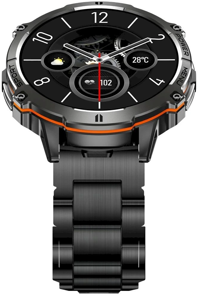 Išmanusis laikrodis MĘSKI GRAVITY GT42-1 - AMOLED, DODATKOWA BRANSOLETA (sg056a)