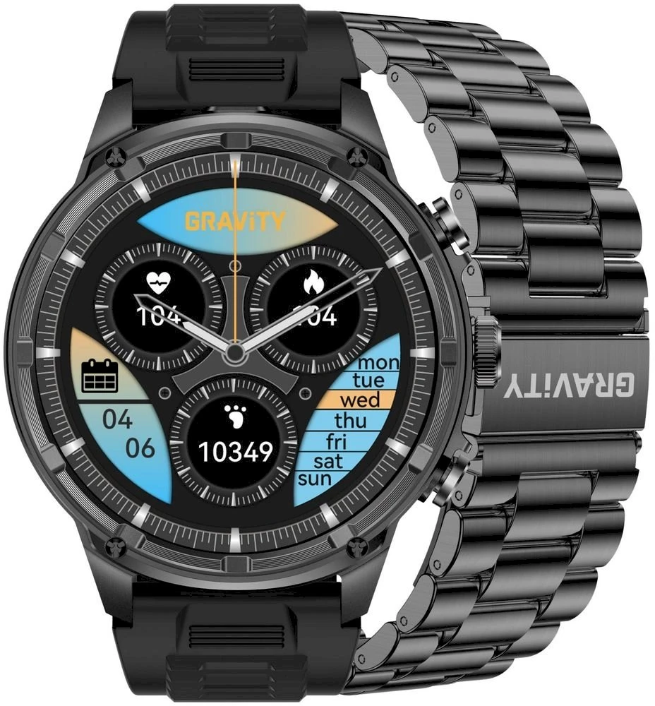 Išmanusis laikrodis MĘSKI GRAVITY GT41-1 - BLUETOOTH CALL, DODATKOWA BRANSOLETA (sg053a)