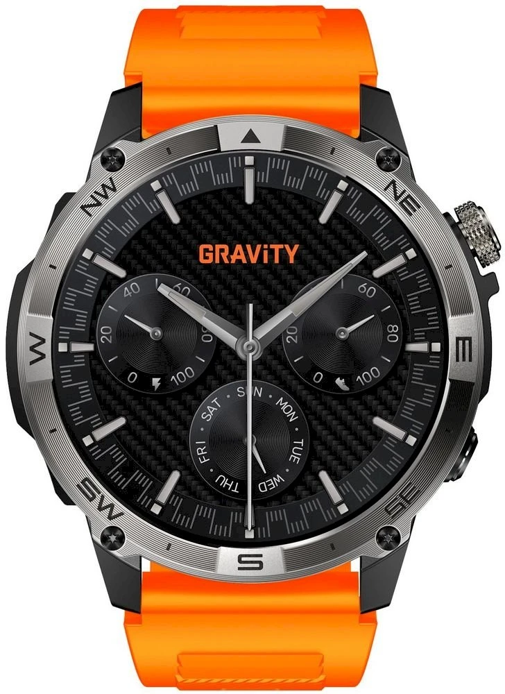 Išmanusis laikrodis MĘSKI GRAVITY GT46-4 - AMOLED, DODATKOWA BRANSOLETA (sg055d)