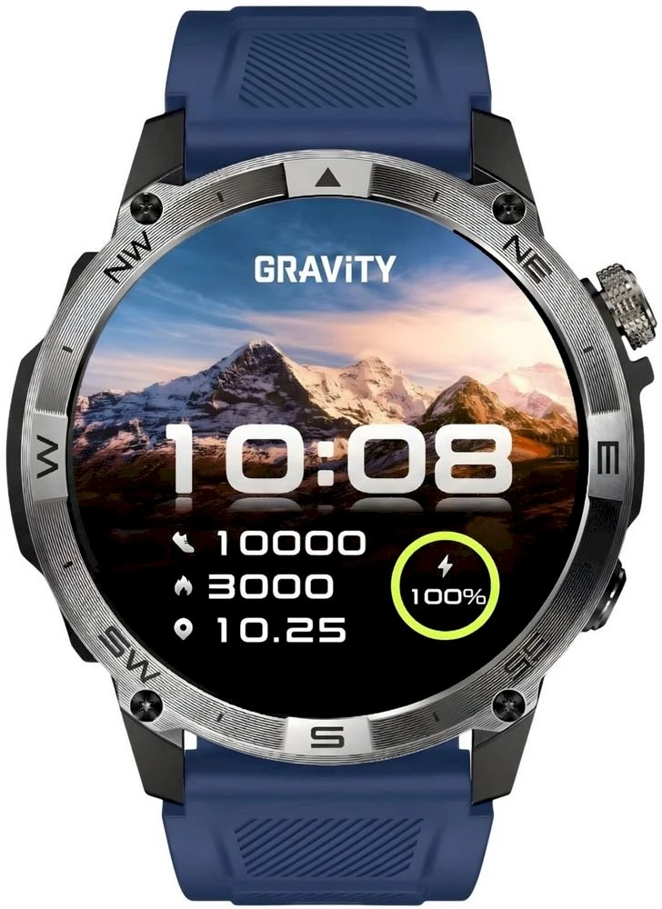 Išmanusis laikrodis MĘSKI GRAVITY GT46-2 - AMOLED, DODATKOWA BRANSOLETA(sg055b)