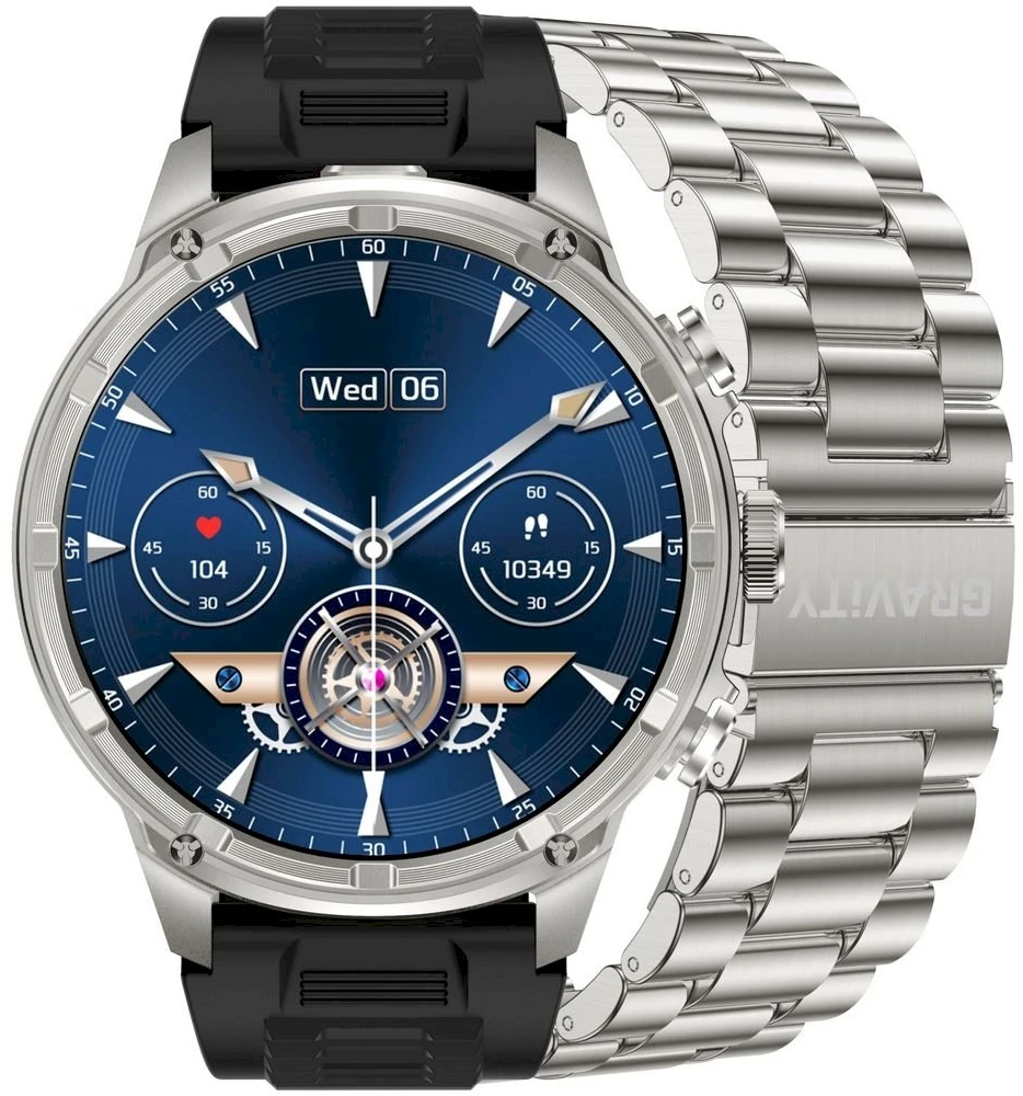 Išmanusis laikrodis MĘSKI GRAVITY GT41-3 - BLUETOOTH CALL, DODATKOWA BRANSOLETA (sg053c)
