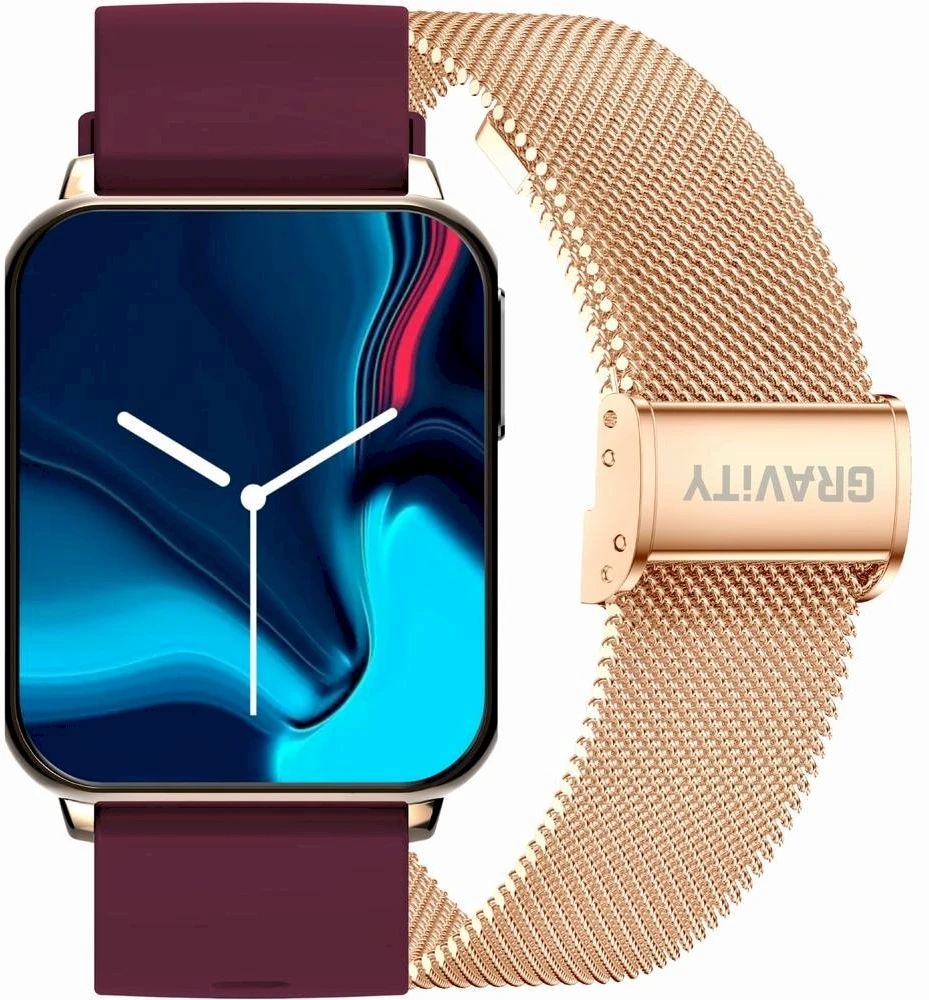 Išmanusis laikrodis UNISEX GRAVITY GT17-6 - AMOLED, DODATKOWY PASEK (sg038f)