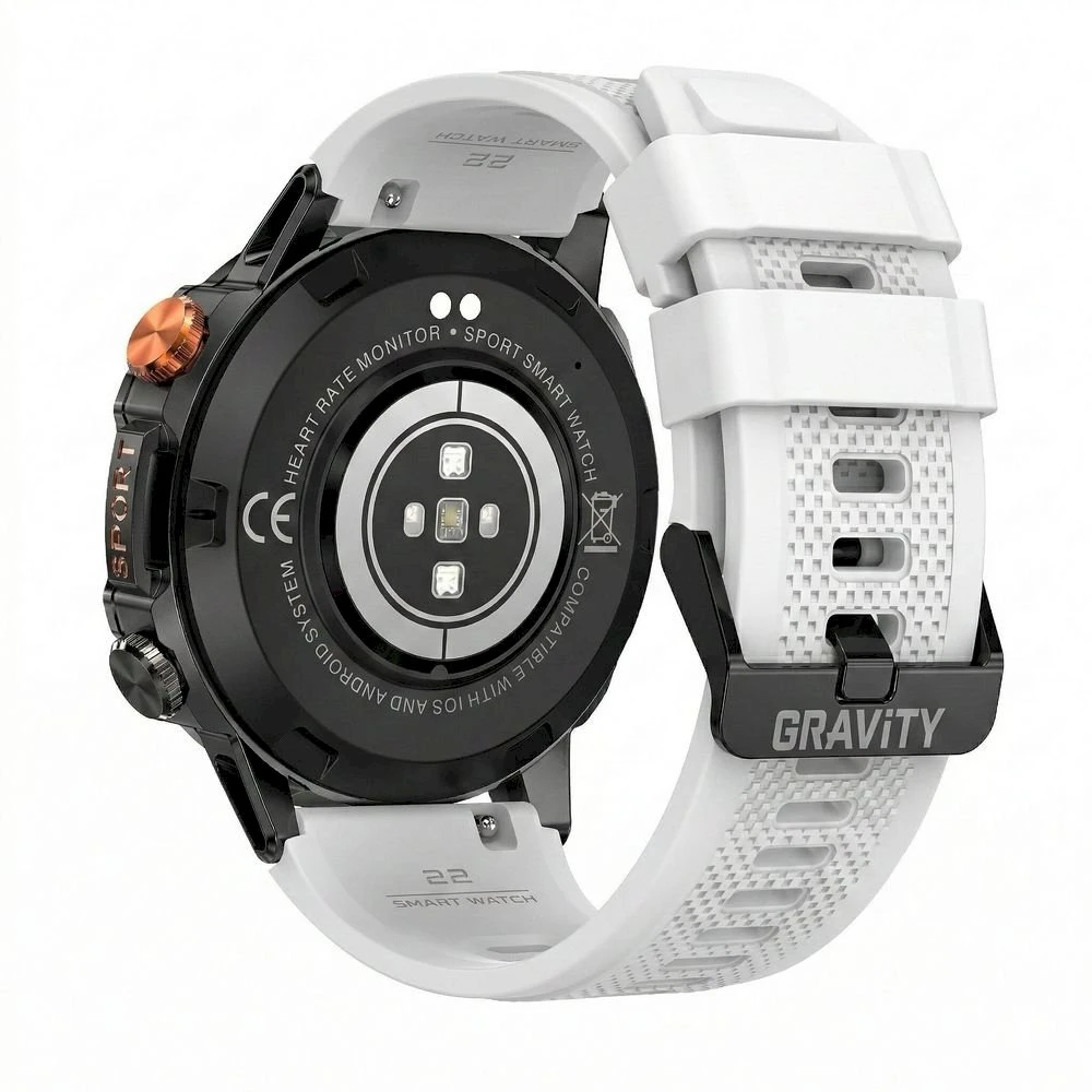 Išmanusis laikrodis MĘSKI GRAVITY GT20-8 - AMOLED, DODATKOWY PASEK (sg024g)