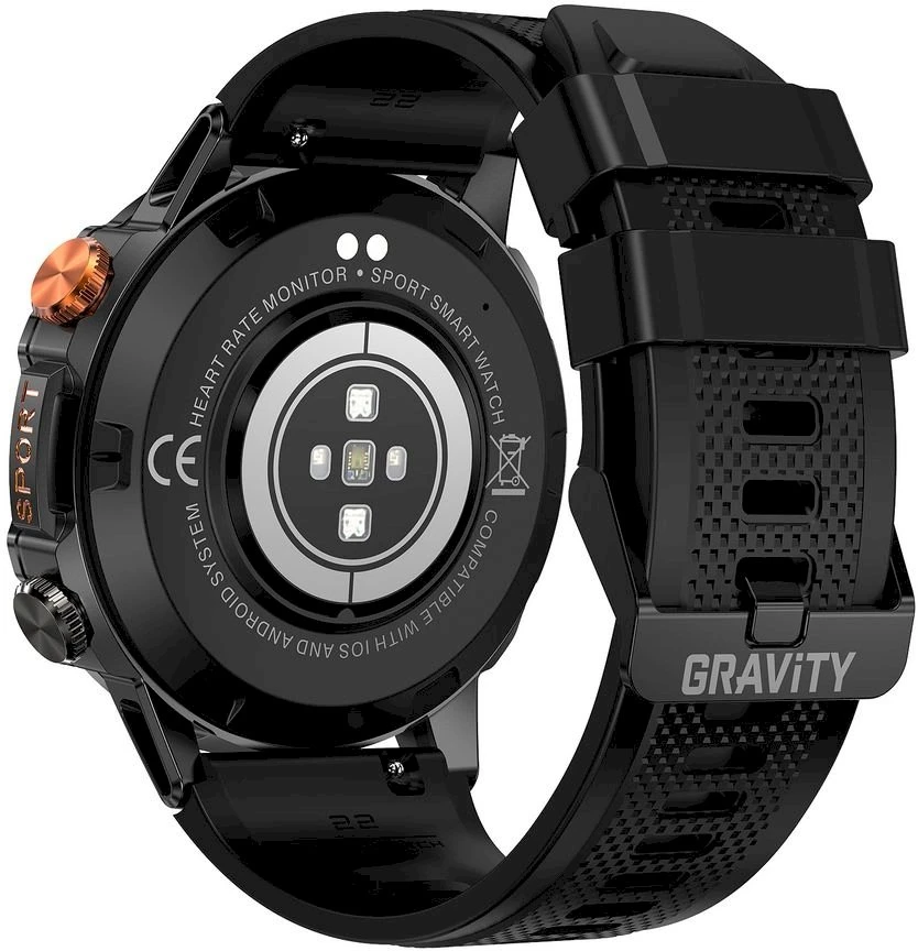 Išmanusis laikrodis MĘSKI GRAVITY GT20-7 - AMOLED, DODATKOWY PASEK (sg024g)