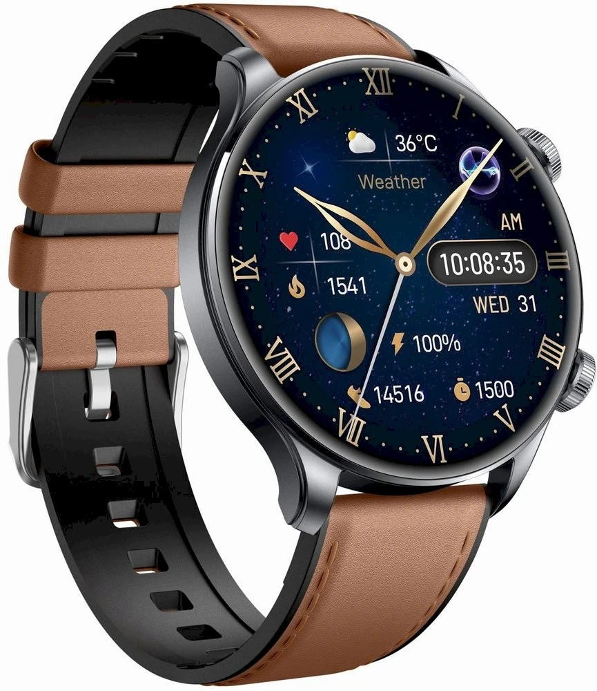 Išmanusis laikrodis MĘSKI GRAVITY GT35-1 - AMOLED, DODATKOWY PASEK (sg049a)