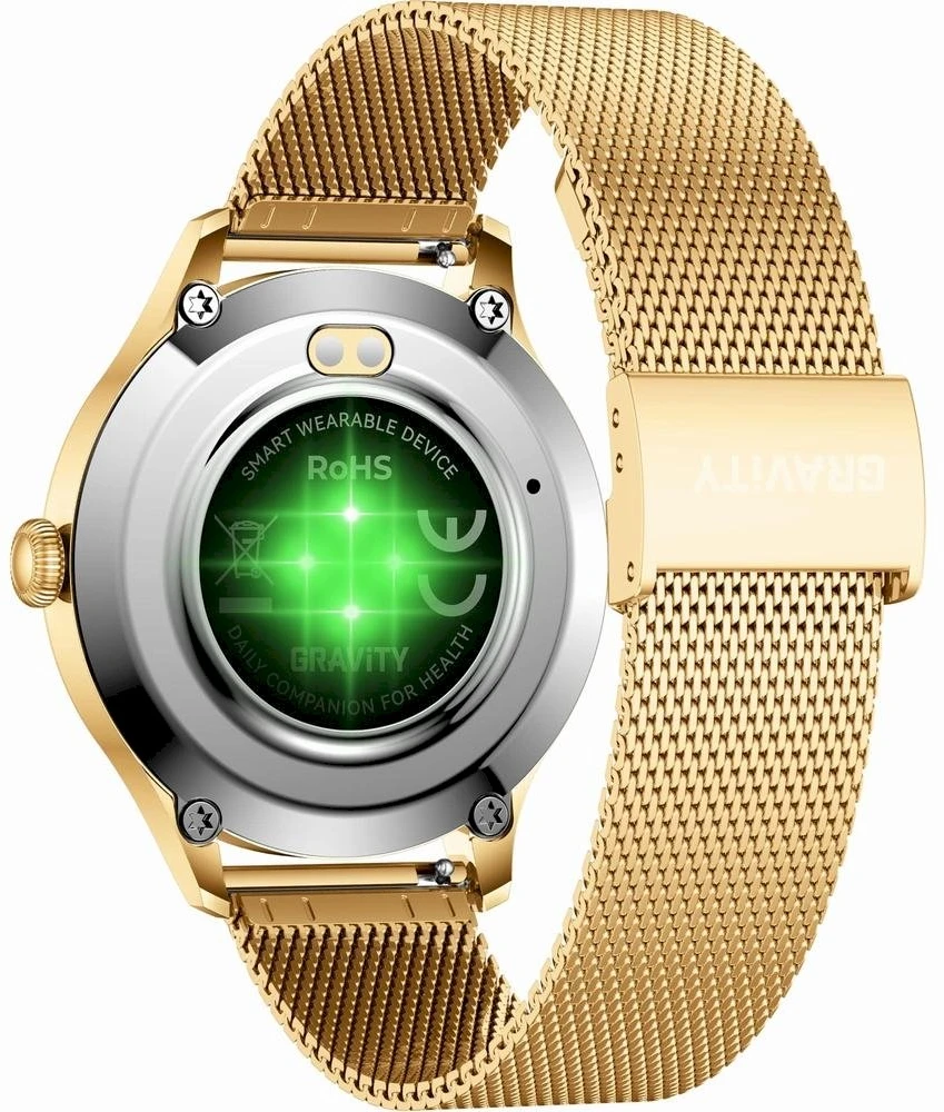 Išmanusis laikrodis DAMSKI GRAVITY GT25-1 PRO - AMOLED, DODATKOWY PASEK (sg039a)